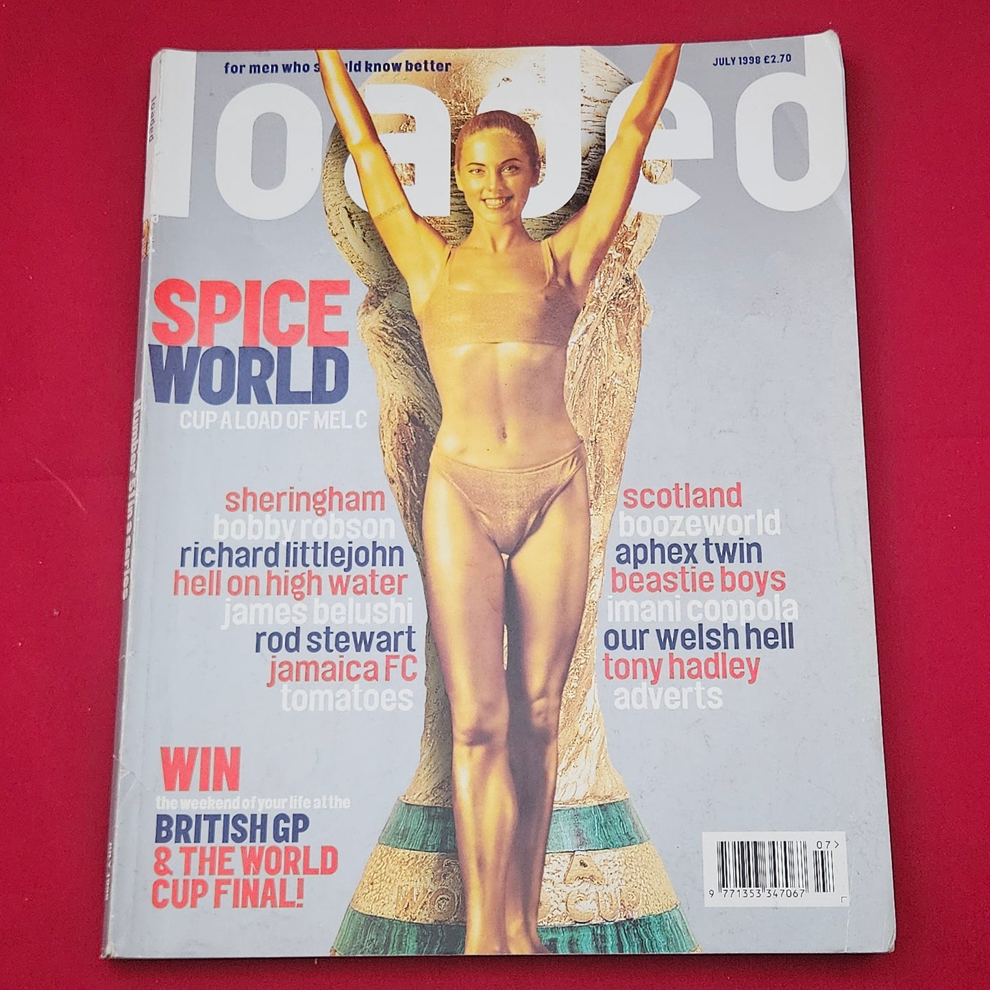 Loaded Magazine July 1998 (1213) Mel C Spice Girls World Cup Aphex Twin Rod Stewart Beastie Boys Sheringham