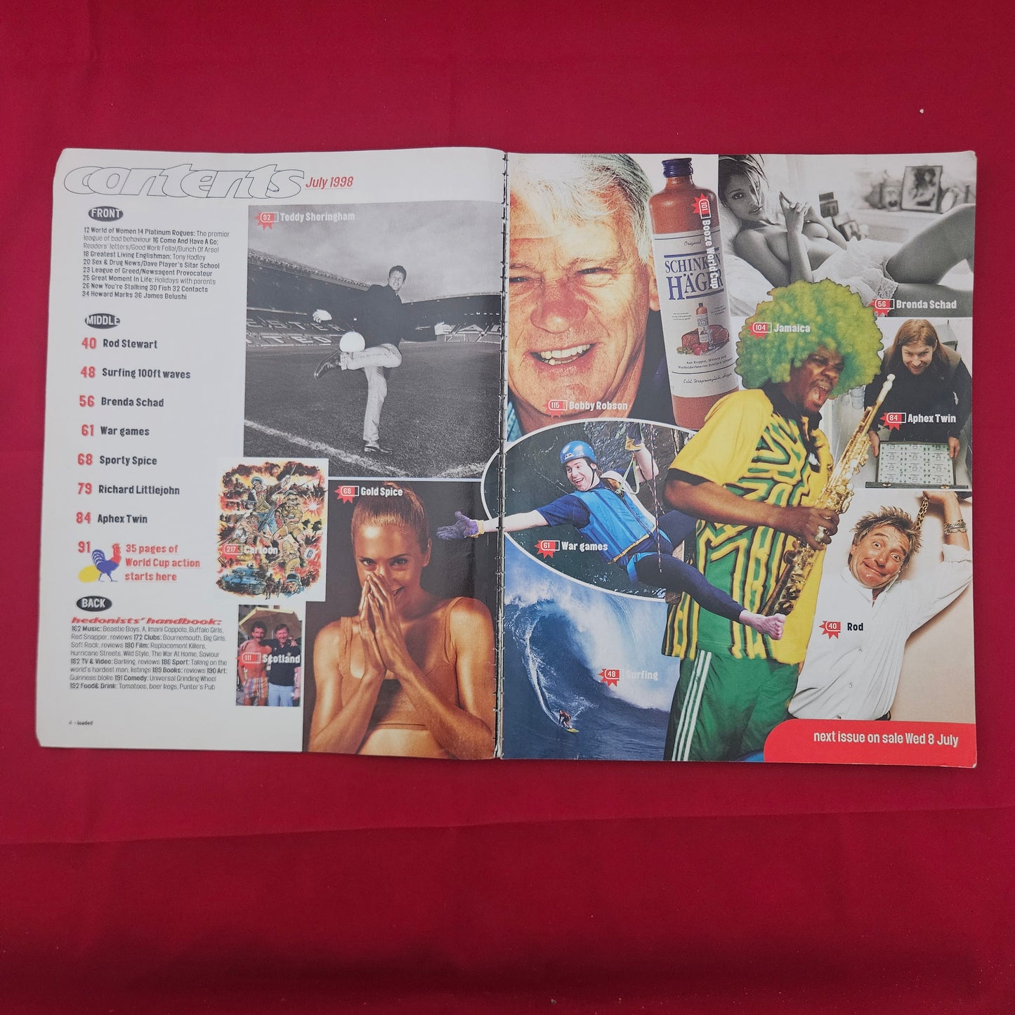 Loaded Magazine July 1998 (1213) Mel C Spice Girls World Cup Aphex Twin Rod Stewart Beastie Boys Sheringham
