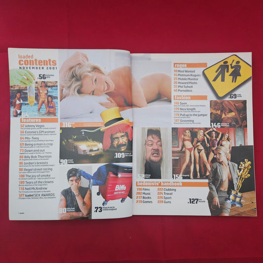 Loaded Magazine November 2001 (1213) Nell McAndrew Johnny Vegas Mis-Teeq Billy Bob Thornton Jordan Street Racing