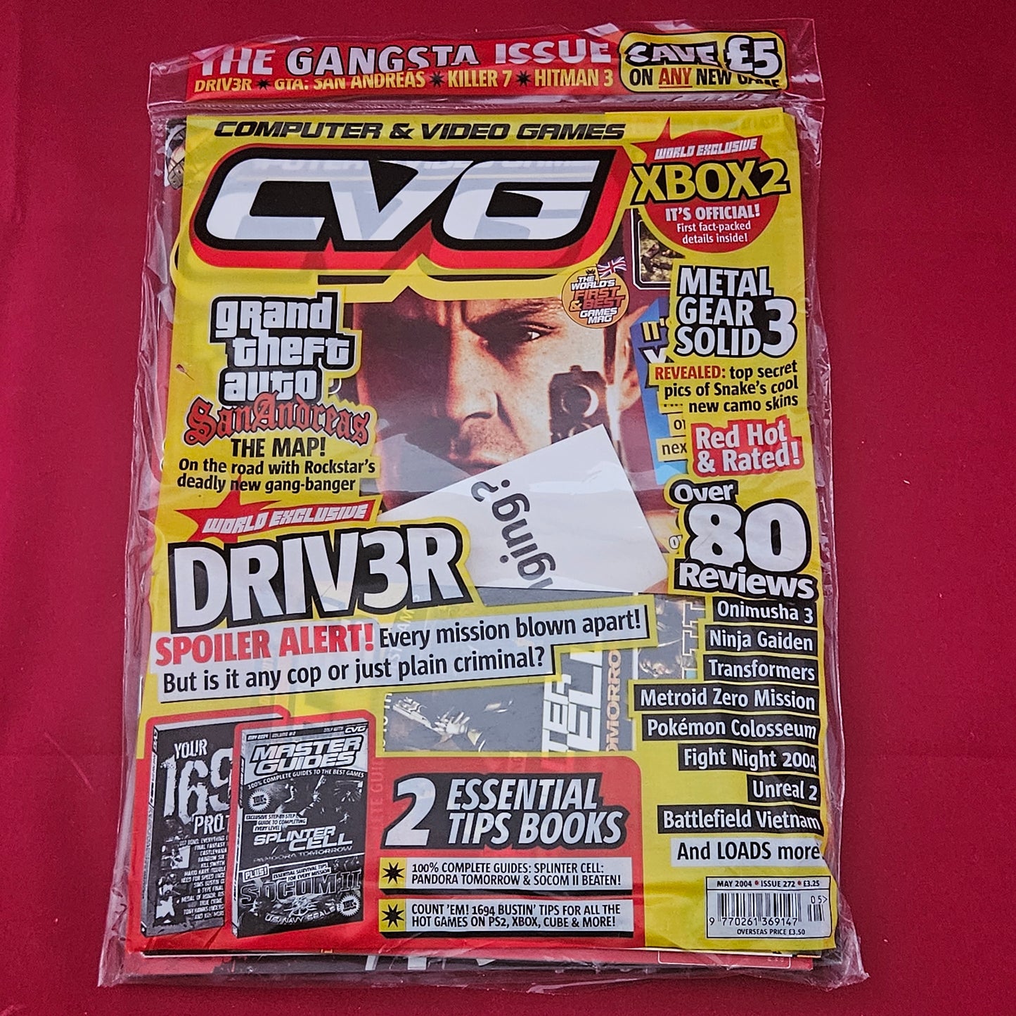 CVG Magazine May 2004 (1217) Brand New Sealed GTA San Andreas Driv3r Xbox 2