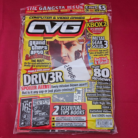 CVG Magazine May 2004 (1217) Brand New Sealed GTA San Andreas Driv3r Xbox 2