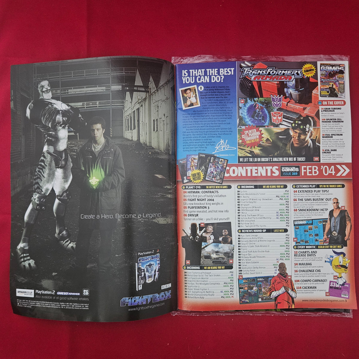 Transformers Splinter Gaming Bundle CVG Magazine Issue 265 February 2004 – Magazine Trader LTD
