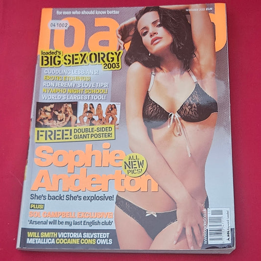 Loaded Magazine November 2003 (1215) Sophie Anderton Sol Campbell Victoria Silvstedt