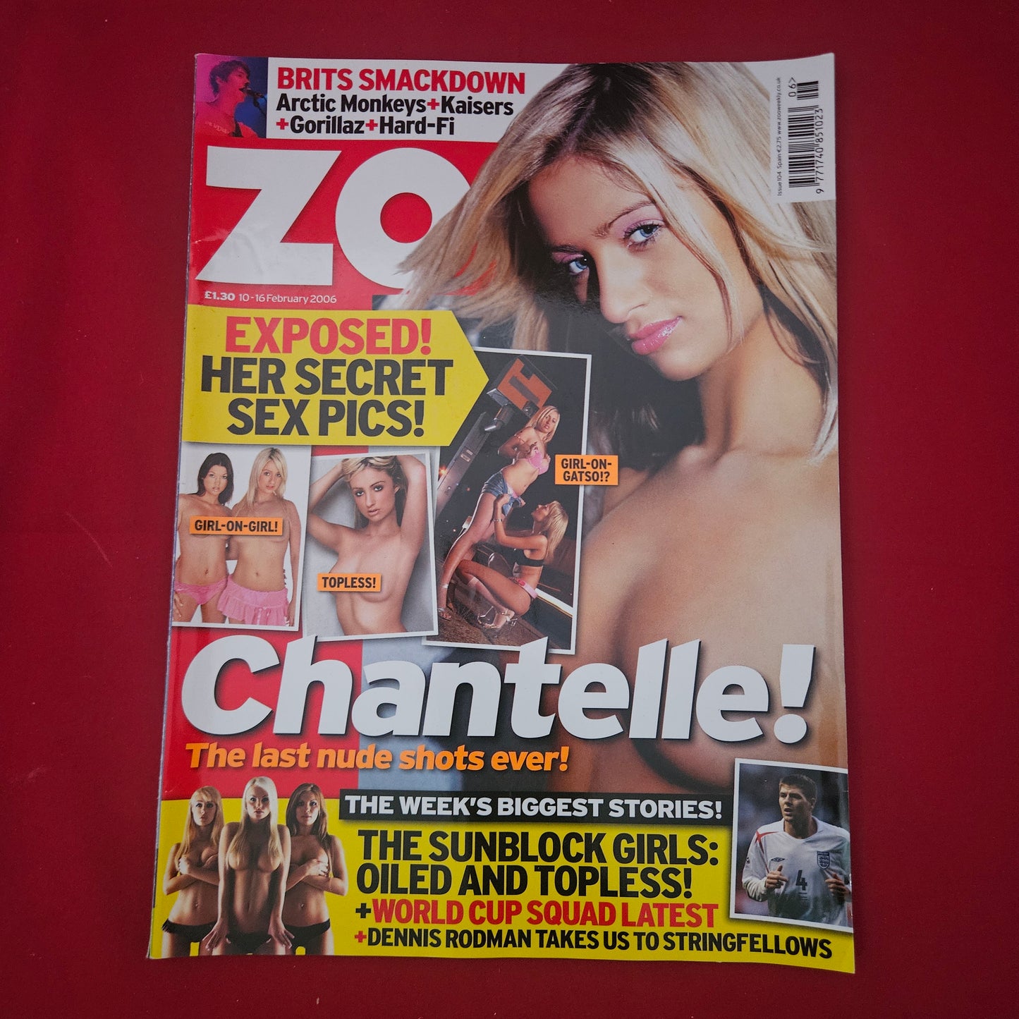 ZOO Magazine 10 Feb 2006 (1221) POSTER Oksana Andersson Chantelle Houghton Sunblock Girls