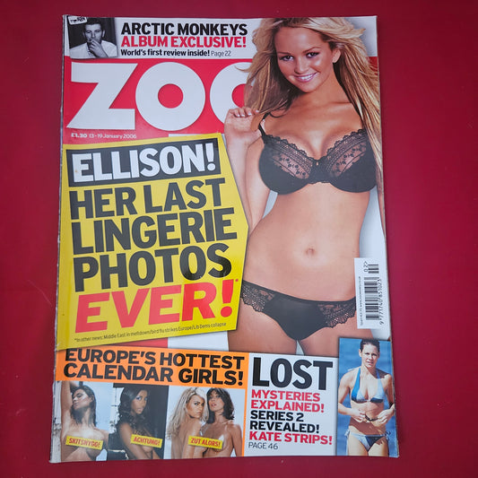 ZOO Magazine 13-19 January 2006 (1221) Jennifer Ellison Evangeline Lilly Lost Arctic Monkeys
