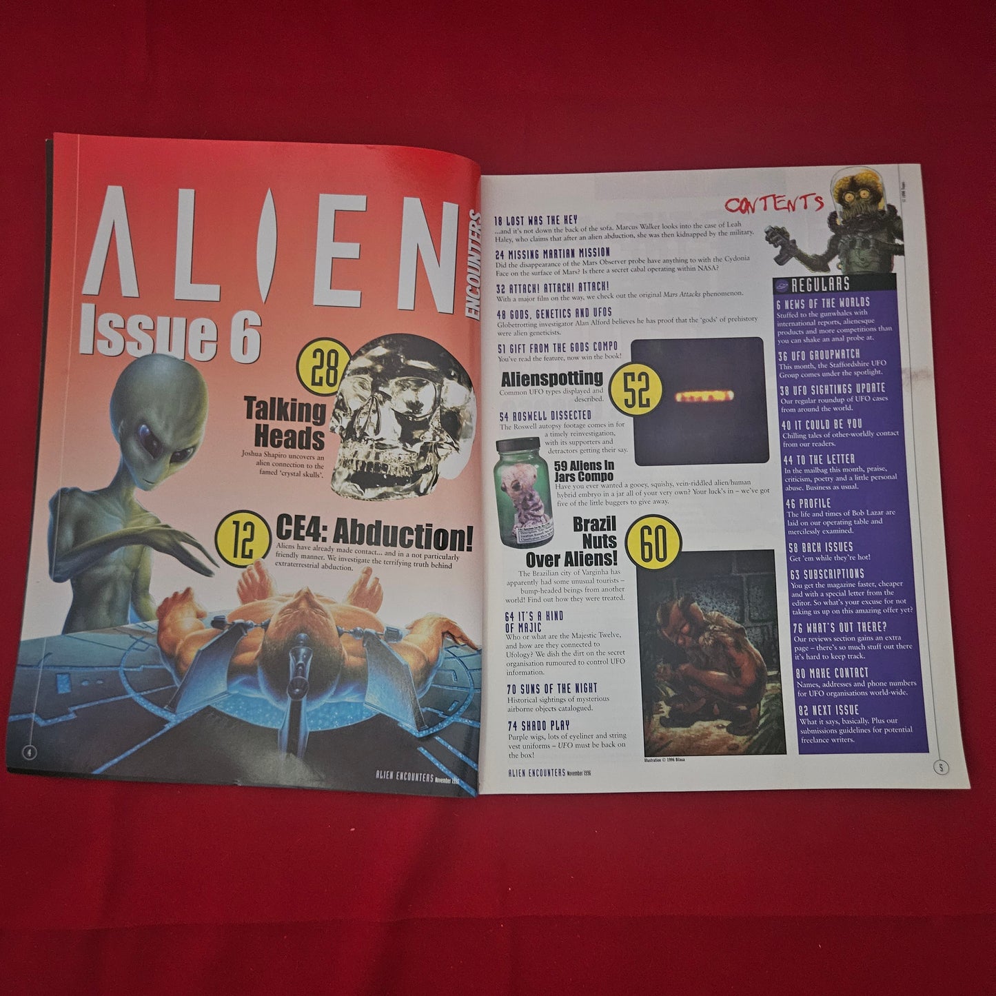 Alien Encounters Magazine Issue 6 December 1996 (1222) Abduction Roswell Crystal Skulls