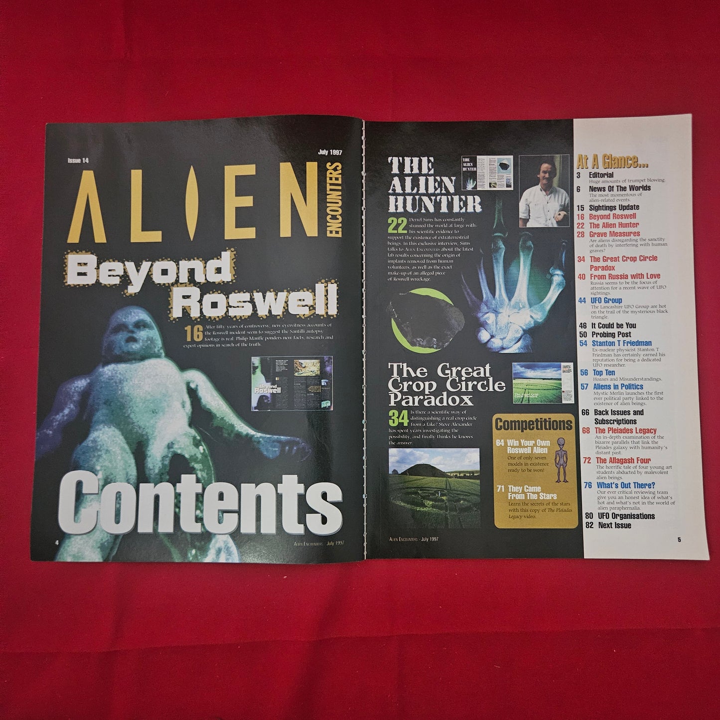 Alien Encounters Magazine Issue 14 July 1997 (1222) Roswell 50th Derrel Sims Russian