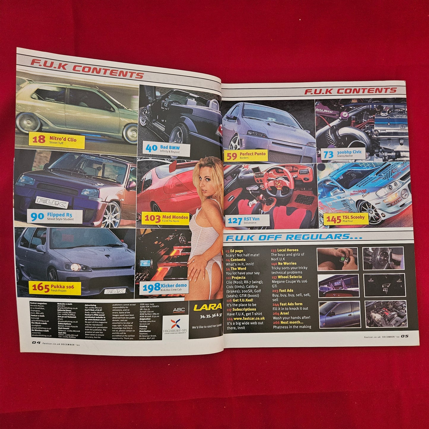 FAST CAR Magazine December 2002 (1223) Nitro'd Clio Lara Civic Turbo BMW Mondeo