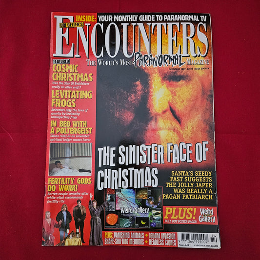 Uri Geller's Encounters Magazine Christmas 1997 (1226) Sinister Christmas Aliens