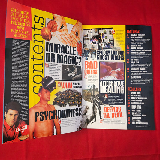 Uri Geller's Encounters Magazine Easter 1997 (1226) Miracles Alien Broadcast