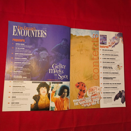 Uri Geller's Encounters Magazine February 1997 (1226) Sky Beasts Mongolian Death Worm