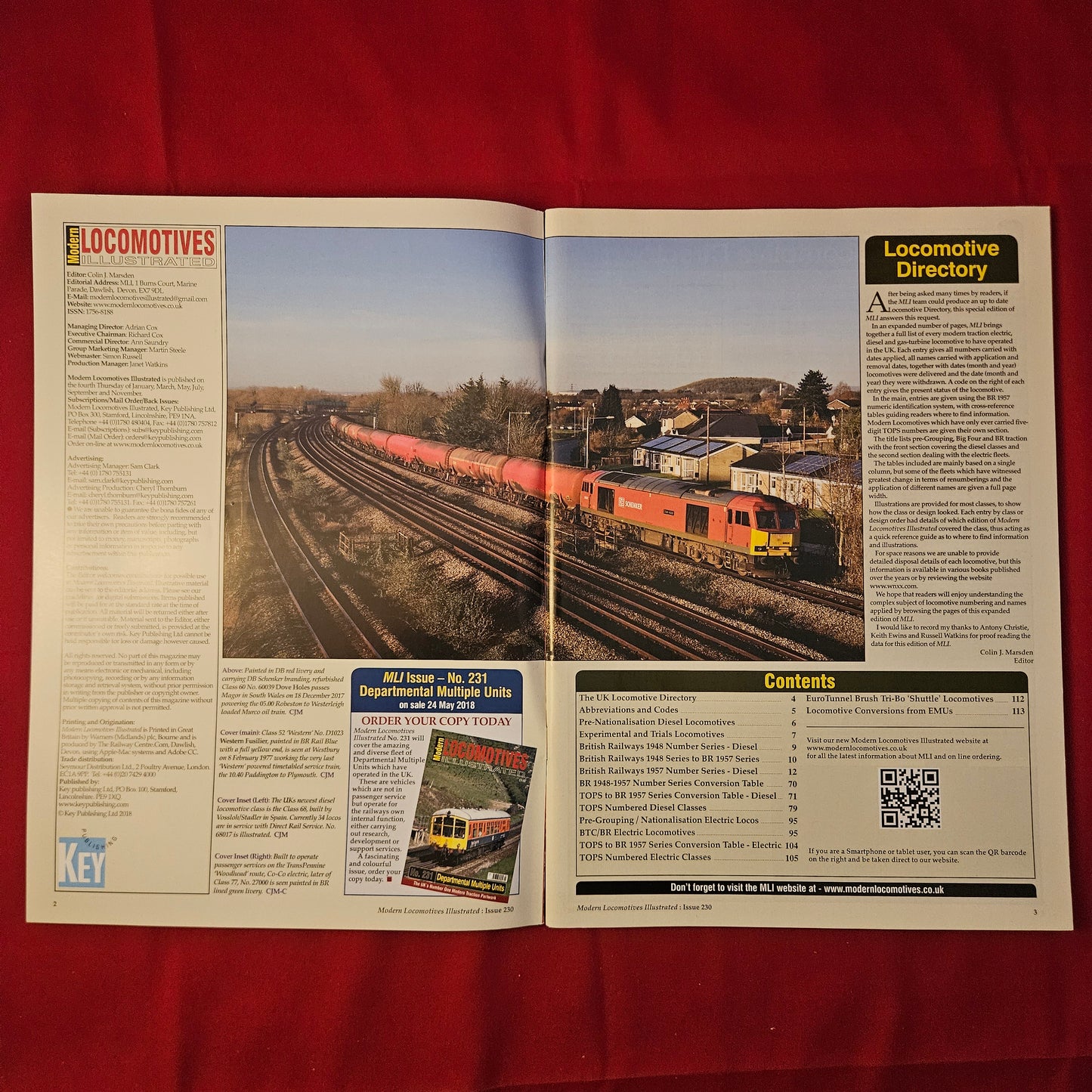 Modern Locomotives Illustrated No 230 (1227) Loco Directory Diesel Electric List