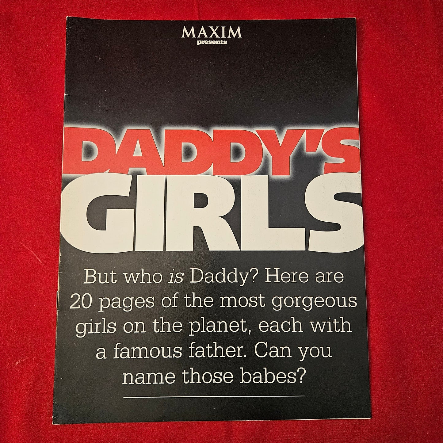 Maxim Magazine (1228) Daddy's Girls Supplement Sexy Celebrity Daughters Photo Special