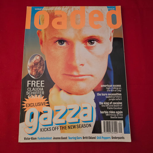 Loaded Magazine September 1995 (1231) Gazza Paul Gascoigne Claudia Schiffer Poster