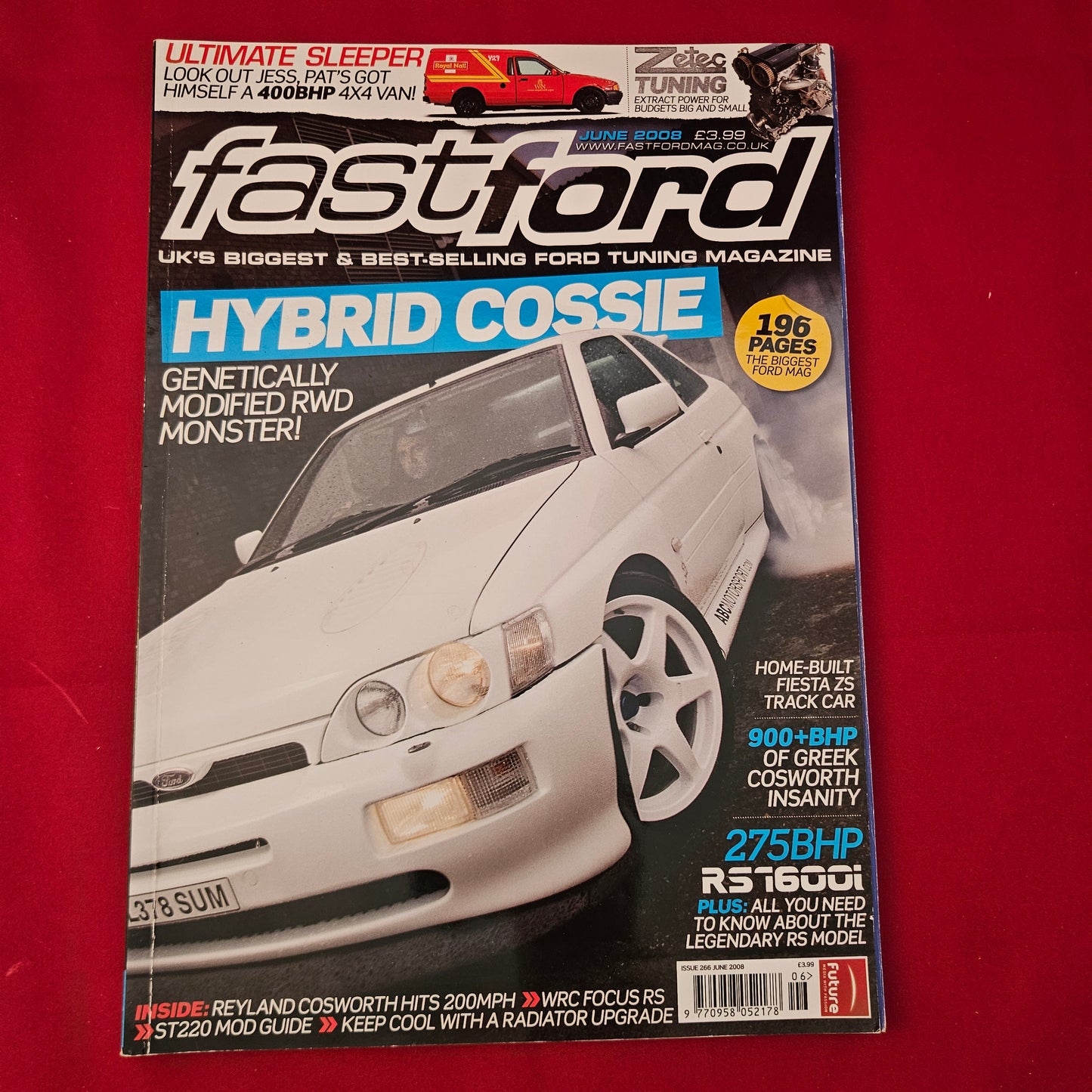 Fast Ford Magazine June 2008 Issue 266 (1232) Hybrid Cossie RS1600i Zetec