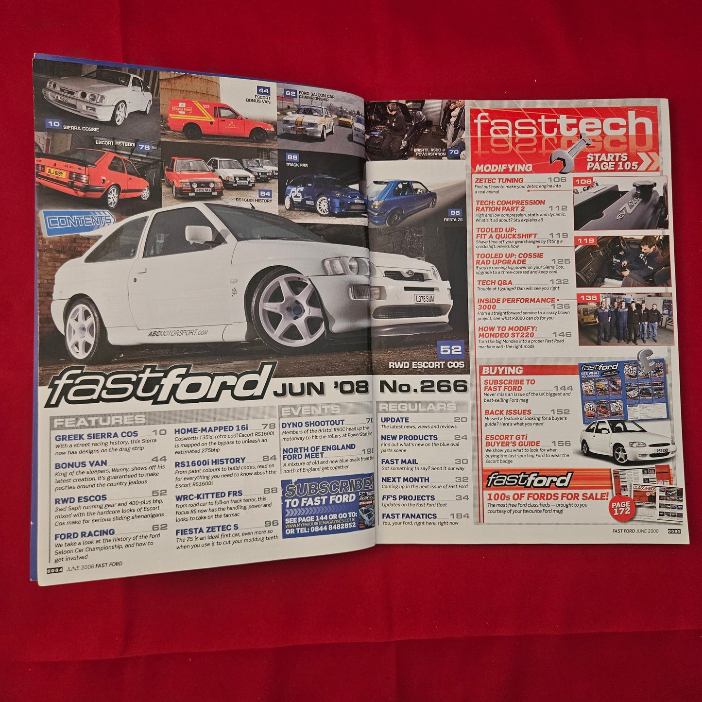Fast Ford Magazine June 2008 Issue 266 (1232) Hybrid Cossie RS1600i Zetec