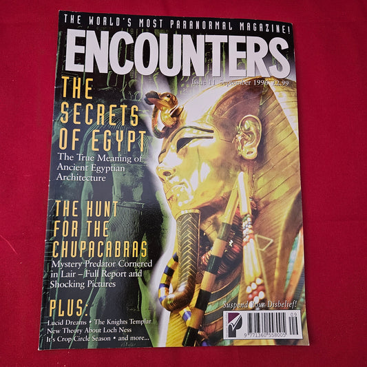 Encounters Magazine September 1996 Issue 11 (1232) Ancient Egypt Chupacabras Rare
