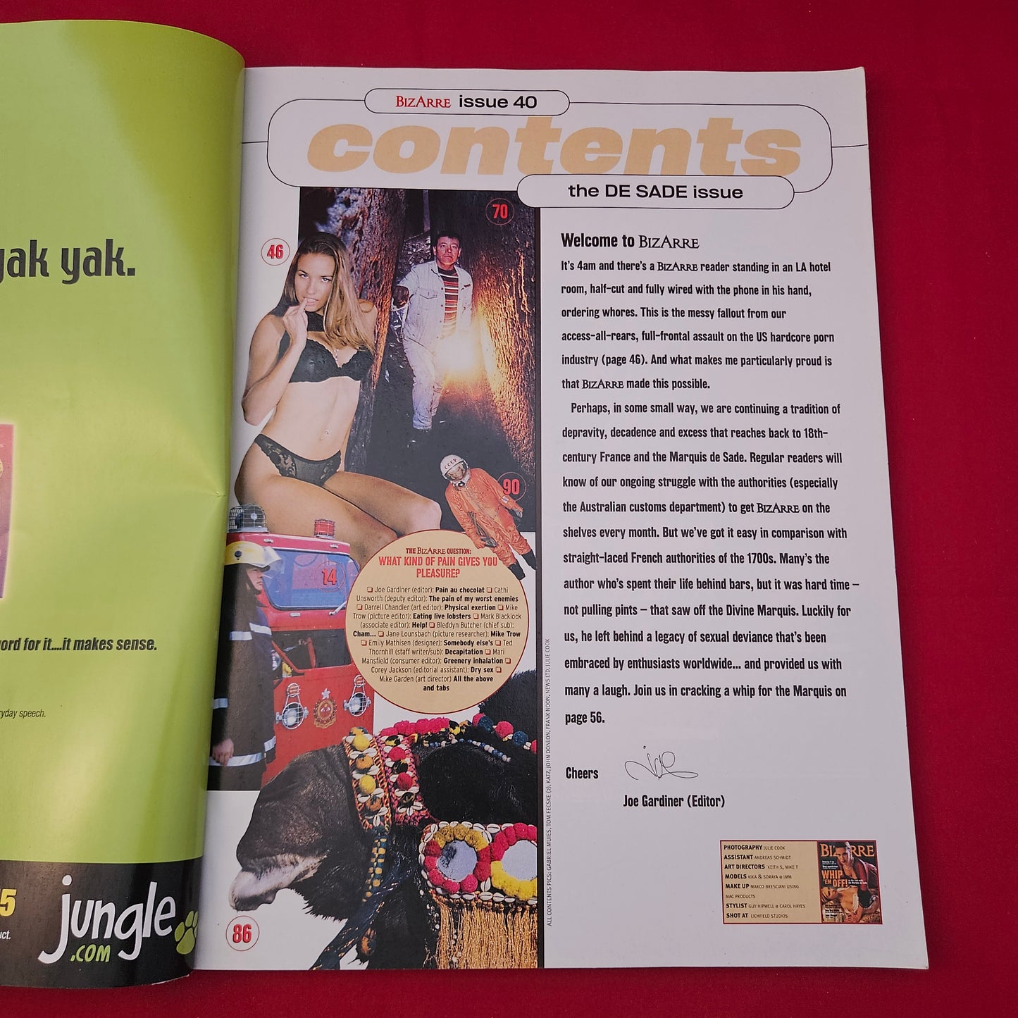 Bizarre Magazine December 2000 Issue 40 (1233) The de Sade Issue John Waters