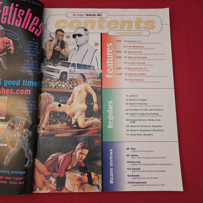 Bizarre Magazine December 2000 Issue 40 (1233) The de Sade Issue John Waters