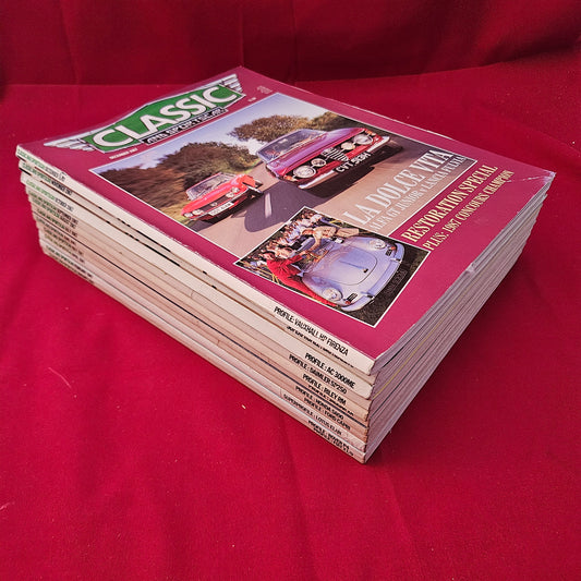 BUNDLE 11x CLASSIC AND SPORTSCAR Magazines 1987 Job Lot - (Missing March)