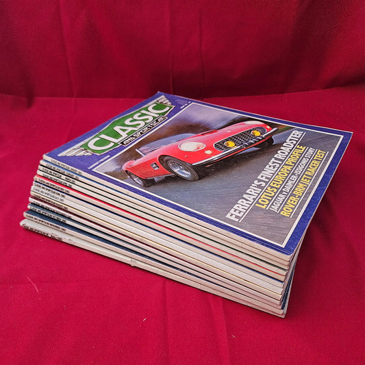BUNDLE 12x CLASSIC AND SPORTSCAR Magazines Full Year 1985 Job Lot - Complete Set