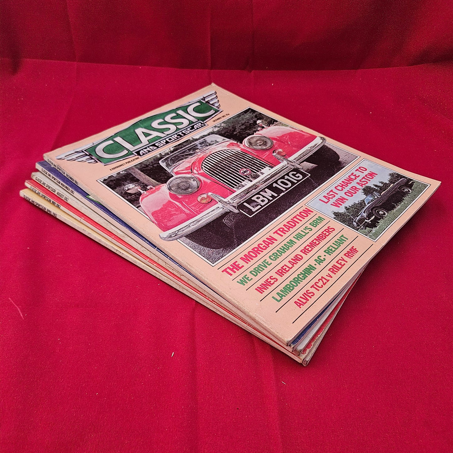 BUNDLE 5x CLASSIC AND SPORTSCAR Magazines 1982 Job Lot - Rare First Issue (BJL0112)