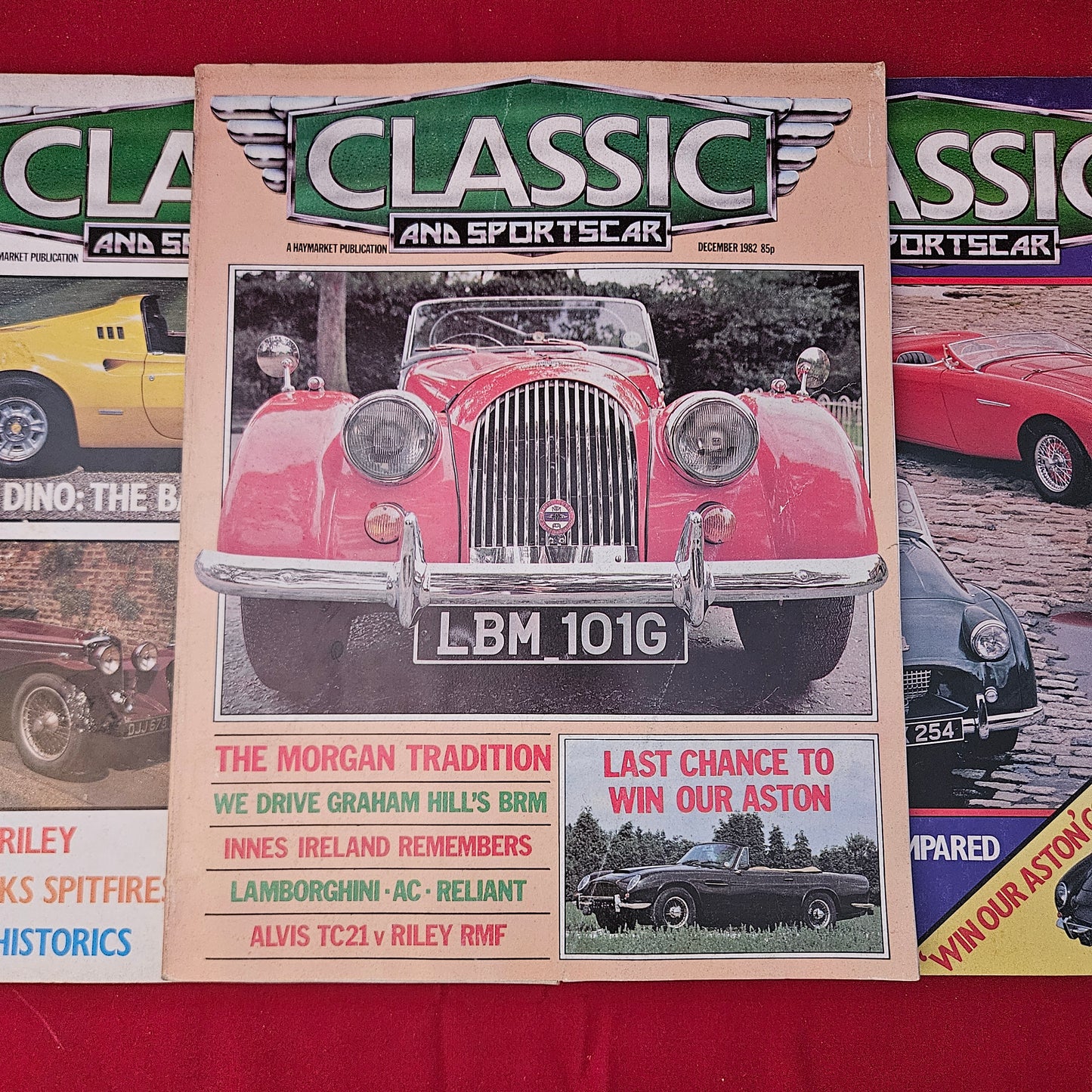 BUNDLE 5x CLASSIC AND SPORTSCAR Magazines 1982 Job Lot - Rare First Issue (BJL0112)