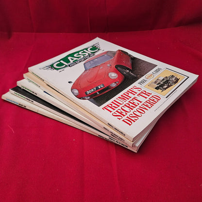 BUNDLE 5x CLASSIC AND SPORTSCAR Magazines 1989 Job Lot (BJL0114)