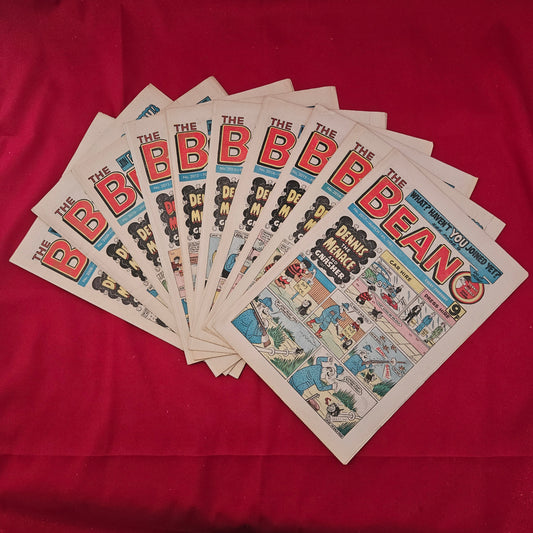 BUNDLE 10x THE BEANO Comics Job Lot 1981 Dennis the Menace (BJL0123)