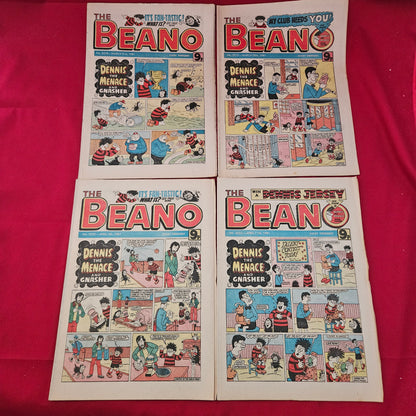BUNDLE 10x THE BEANO Comics Job Lot 1981 Dennis the Menace (BJL0124)