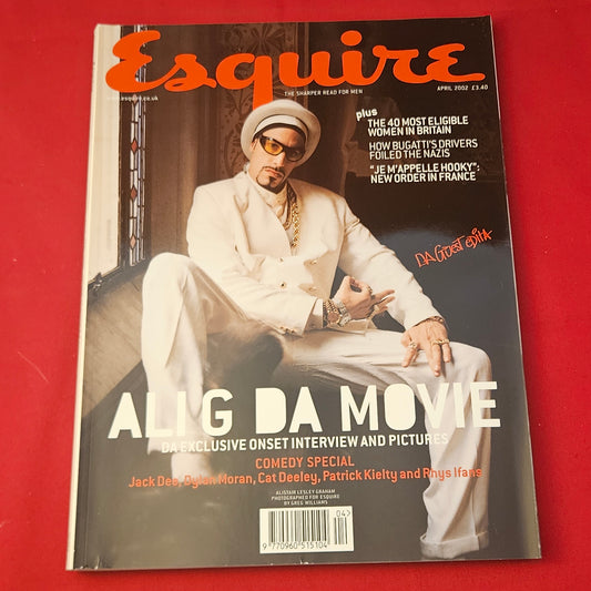 Esquire Magazine April 2002 (1234) Ali G Movie Special New Order Jack Dee