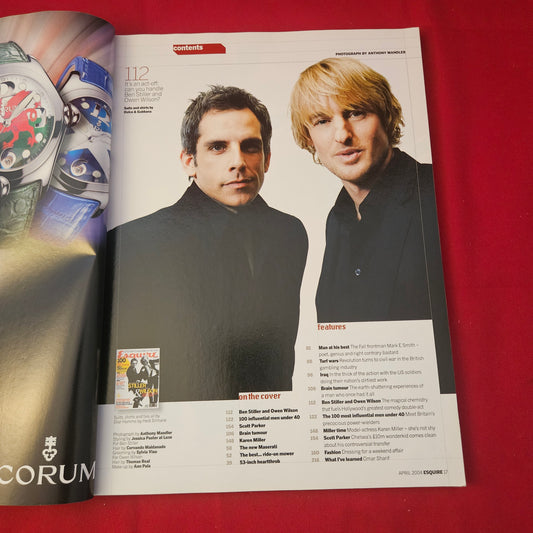 Esquire Magazine April 2004 (1234) Ben Stiller Owen Wilson Karen Miller