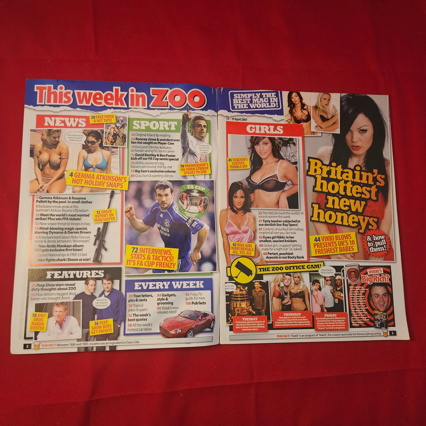 ZOO Magazine 13-19 April 2007 (1236) Vikki Blows Gemma Atkinson Arctic Monkeys