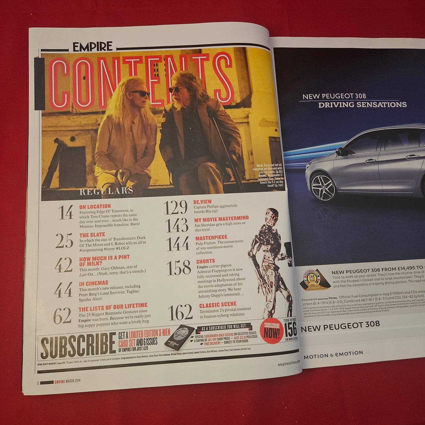 Empire Magazine March 2014 (1179) X-Men Days Future Past Wolverine Cover 13 VGC