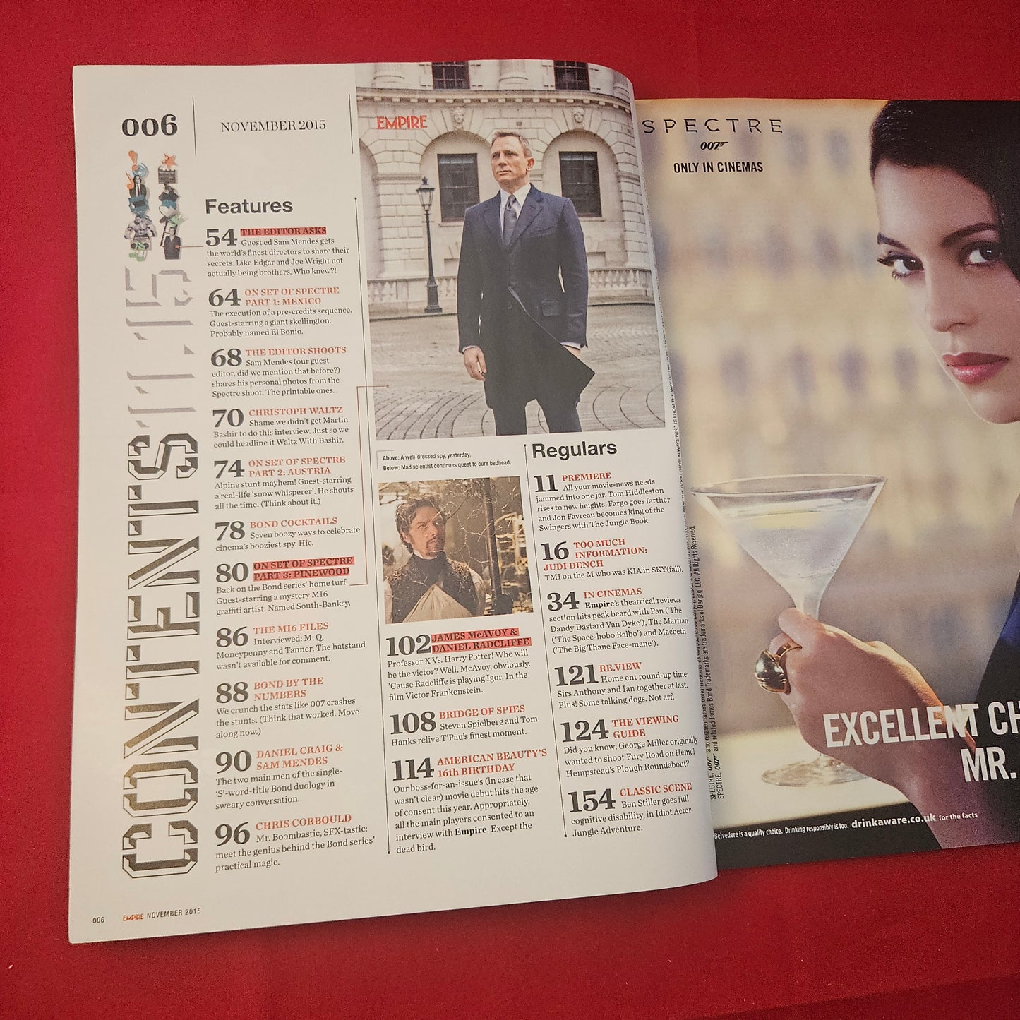 Empire Magazine November 2015 (1180) Sam Mendes Daniel Craig Christoph Waltz