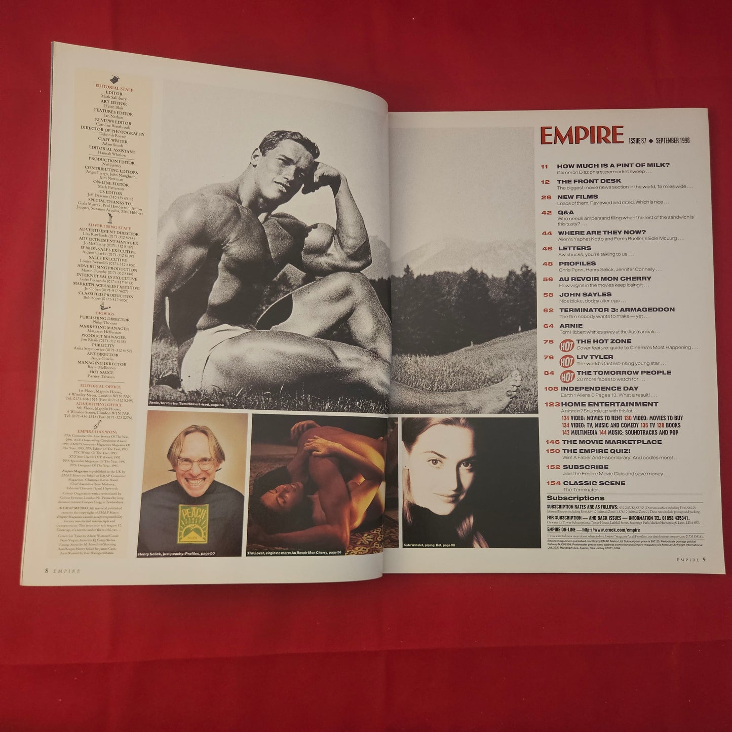 Empire Magazine September 1996 (1181) Issue 87 Liv Tyler Hot Issue Arnie ID4