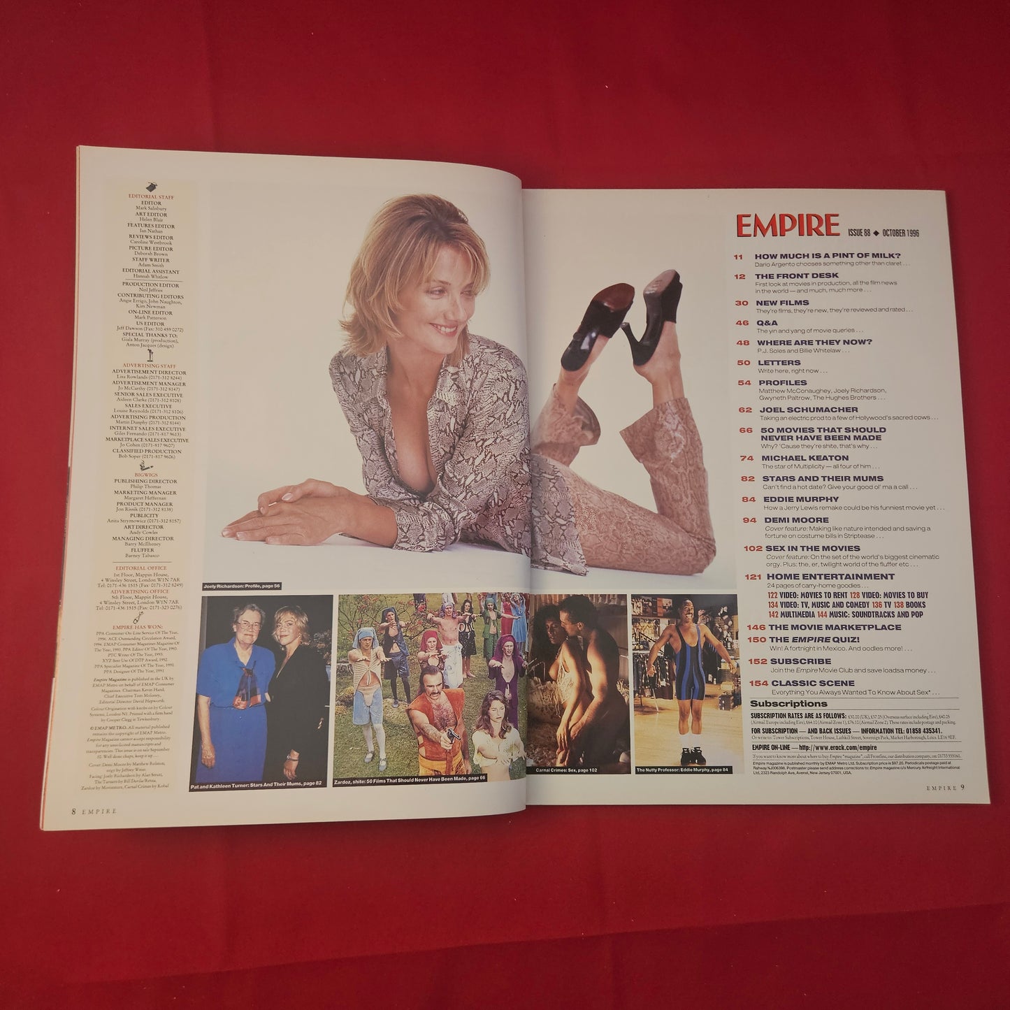 Empire Magazine October 1996 (1181) Issue 88 The Sex Issue Demi Moore Striptease