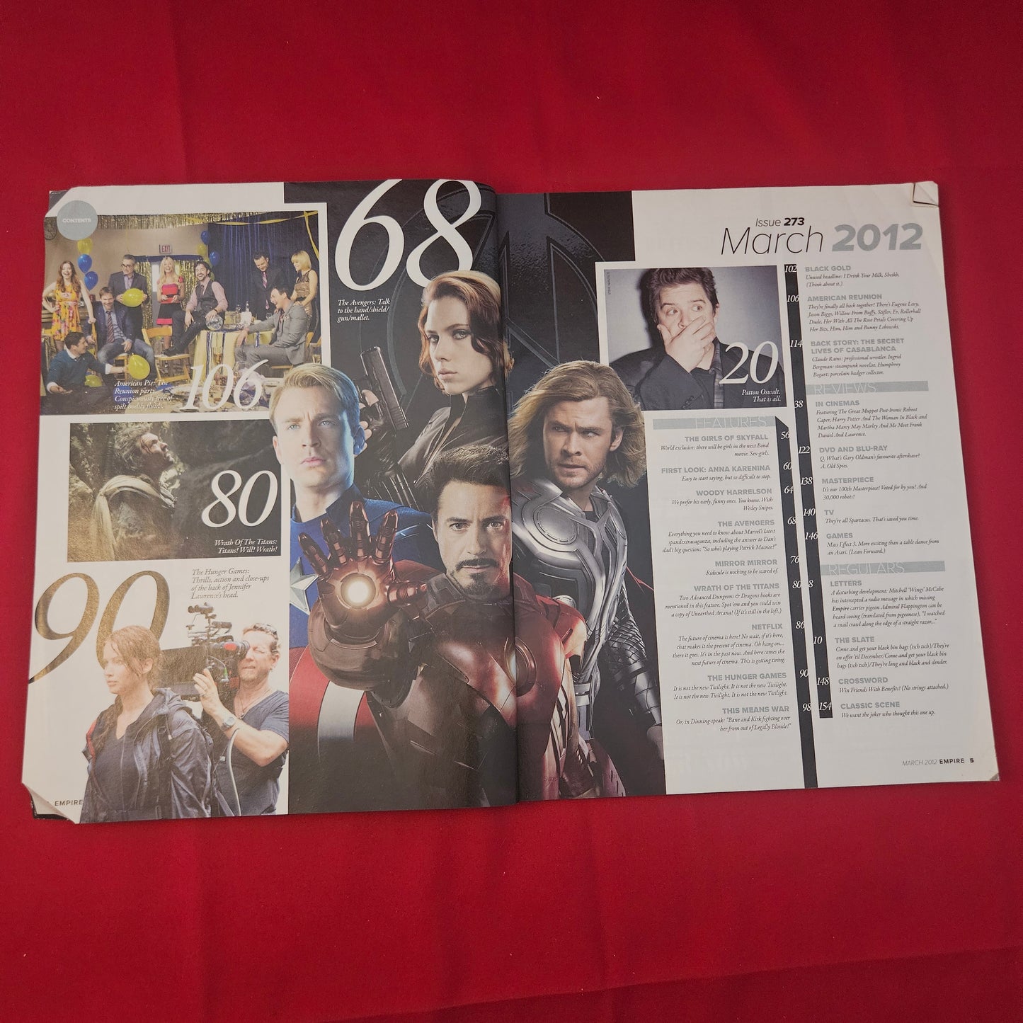 Empire Magazine March 2012 (1181) Issue 273 The Avengers Hunger Games Marvel
