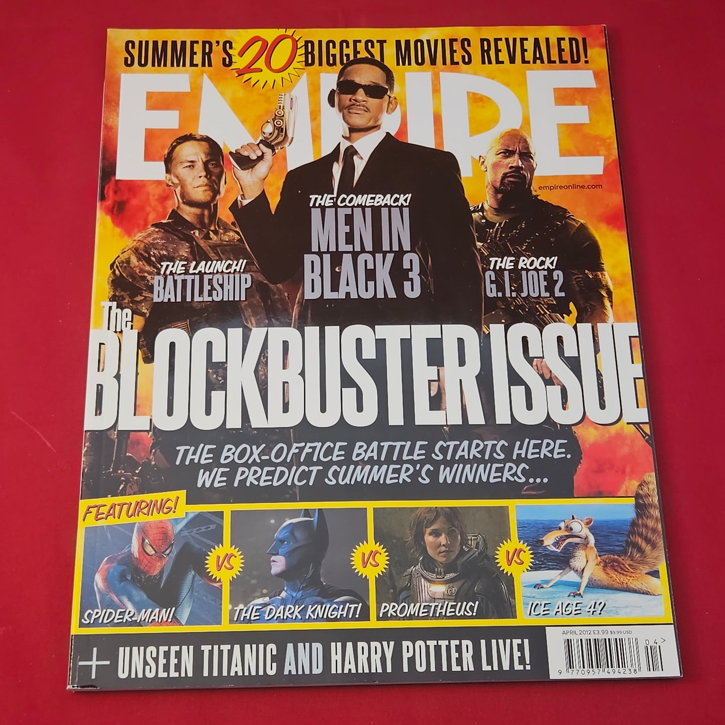 Empire Magazine April 2012 (1182) Issue 274 Men In Black 3 Batman Prometheus