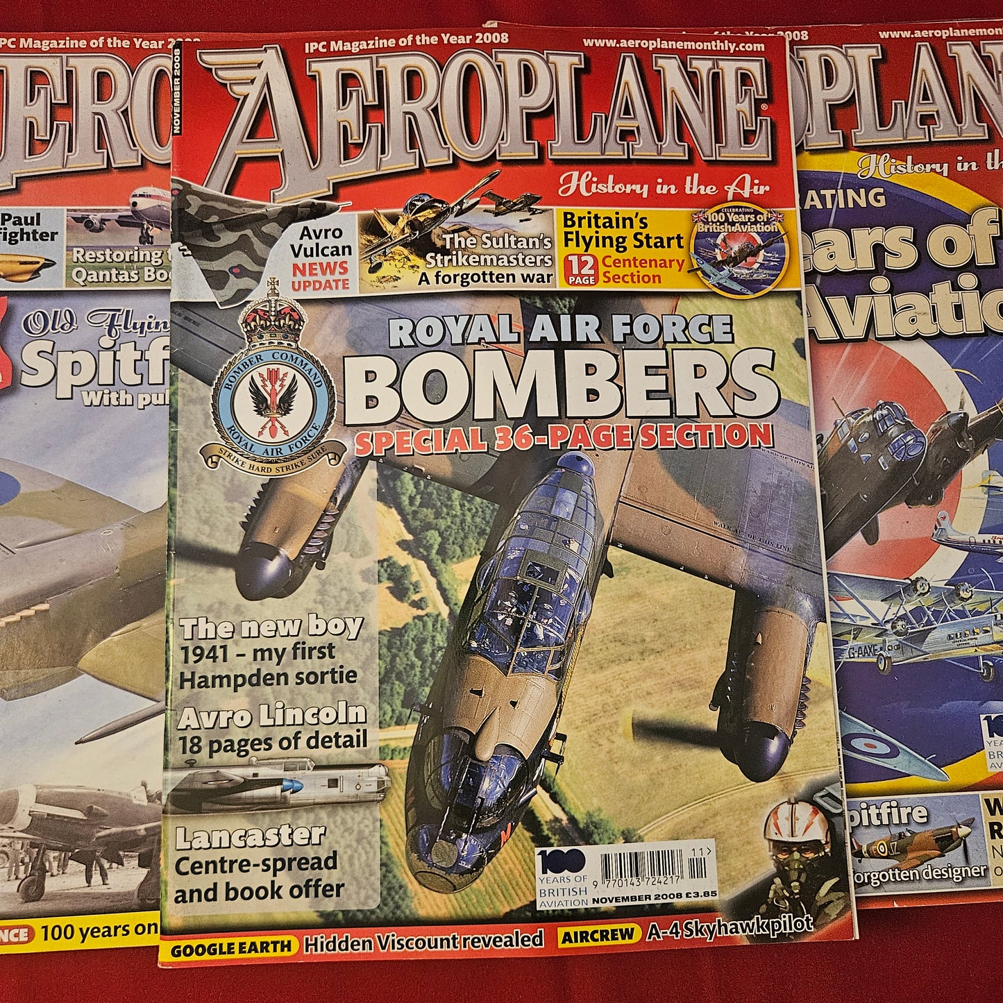 BUNDLE 9x AEROPLANE Magazines Job Lot 2008 History in the Air (BJL0126)