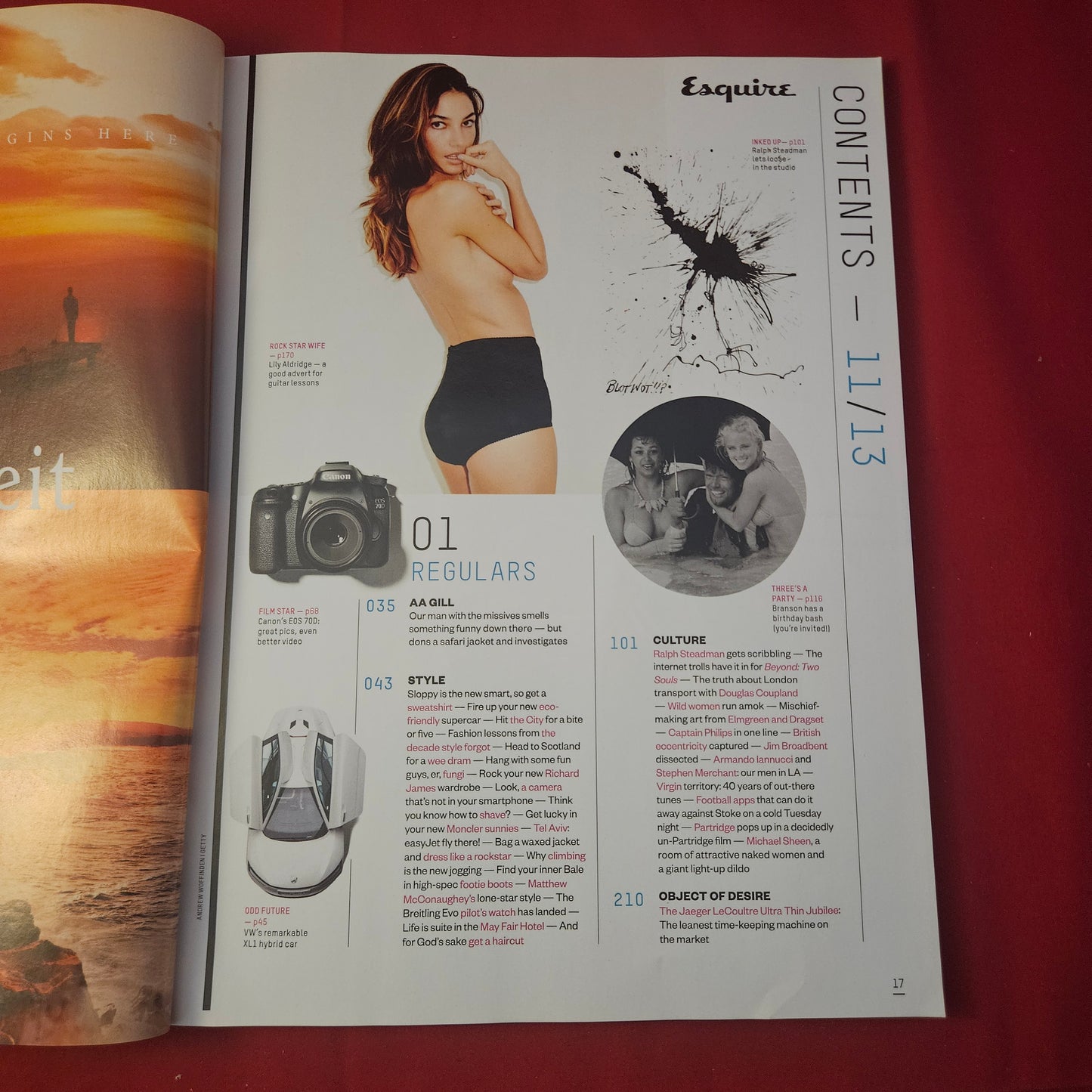 Esquire Magazine November 2013 (1238) Idris Elba Lily Aldridge Bill Nighy