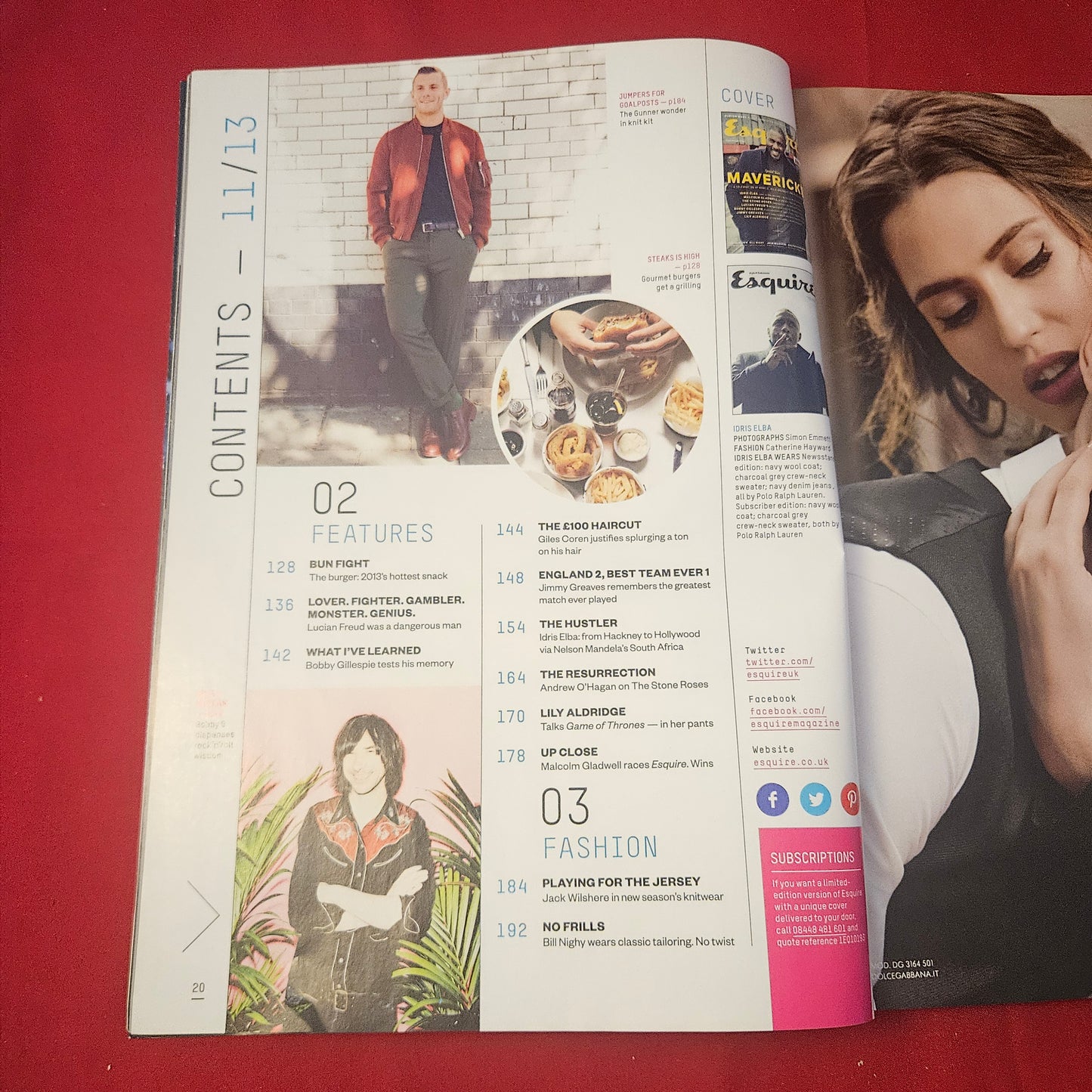 Esquire Magazine November 2013 (1238) Idris Elba Lily Aldridge Bill Nighy
