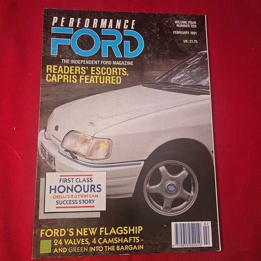 Performance Ford Magazine February 1991 (1240) Sierra XR4x4 Oselli Scorpio 24V