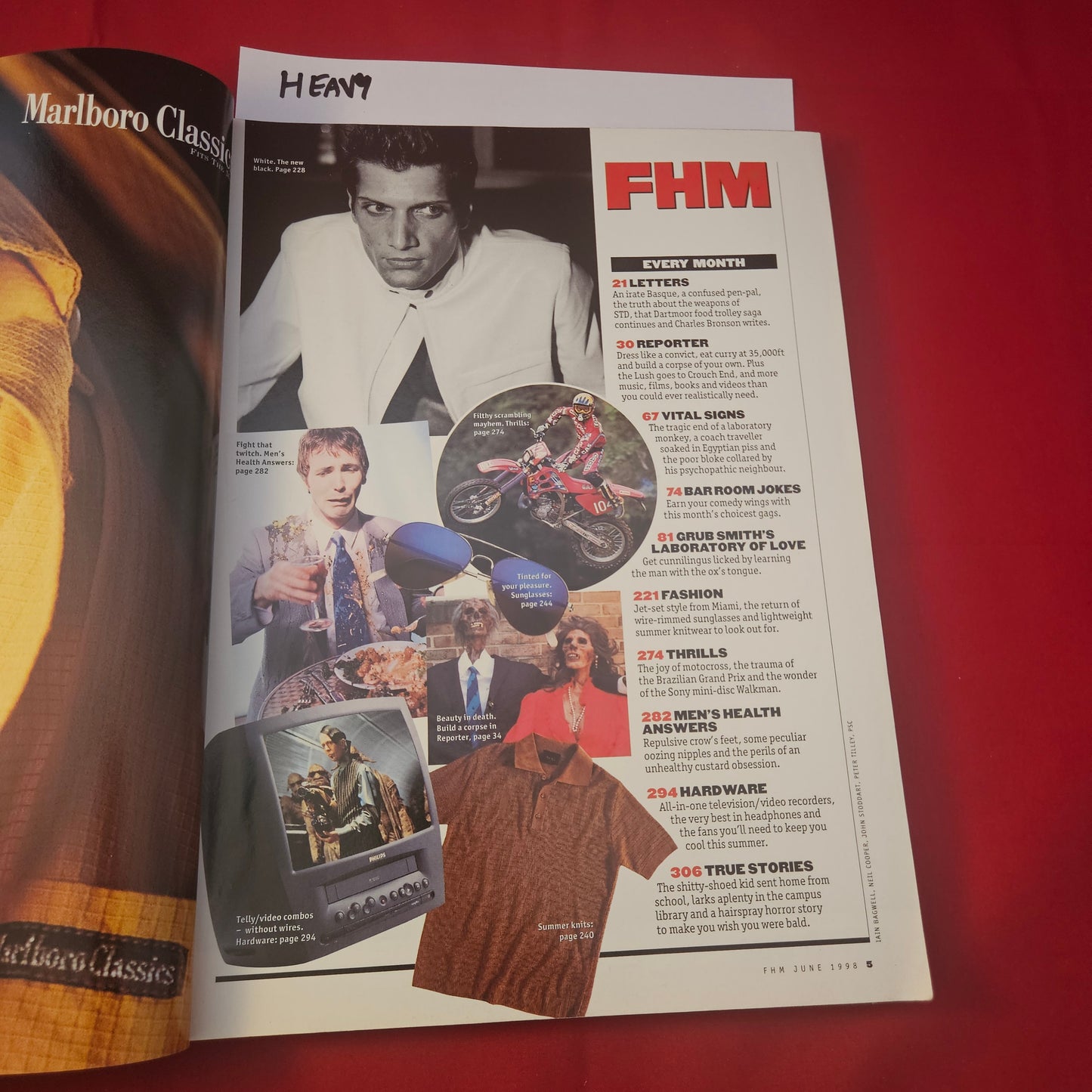 FHM Magazine June 1998 (1241) Neve Campbell Claire Goose Nick Cave