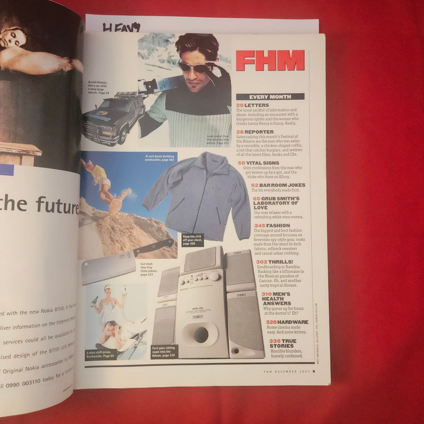 FHM Magazine November 1997 (1242) Rhona Mitra Lara Croft Lingerie Special