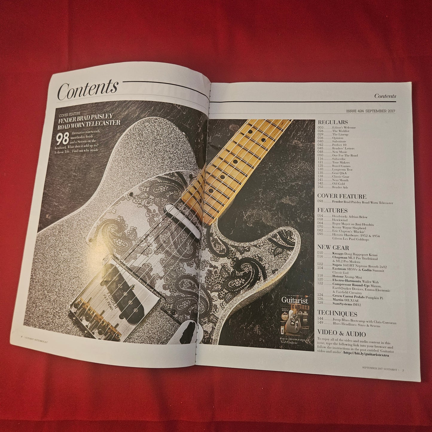 Guitarist Magazine September 2017 (1243) 424 Brad Paisley Tele Clapton Blackie