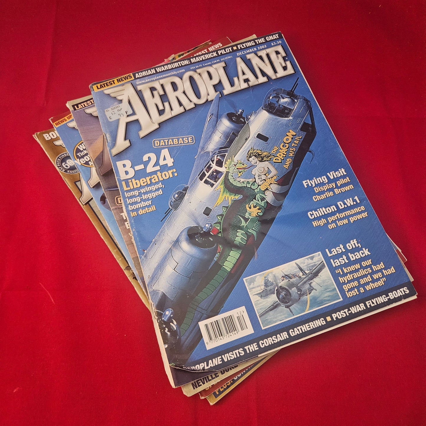 BUNDLE 4x AEROPLANE Magazines Job Lot 2002 History in the Air (BJL0129)