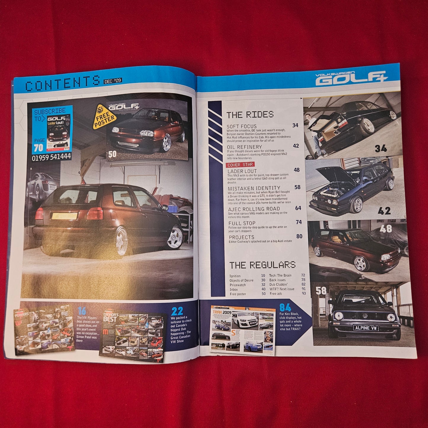 Volkswagen Golf+ Magazine December 2009 (1244) Mk3 G60 Mk2 PD Belgian Bling