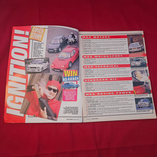Max Power Magazine October 1993 (1247) 205 v Testarossa Lotus Turbo Cosworth