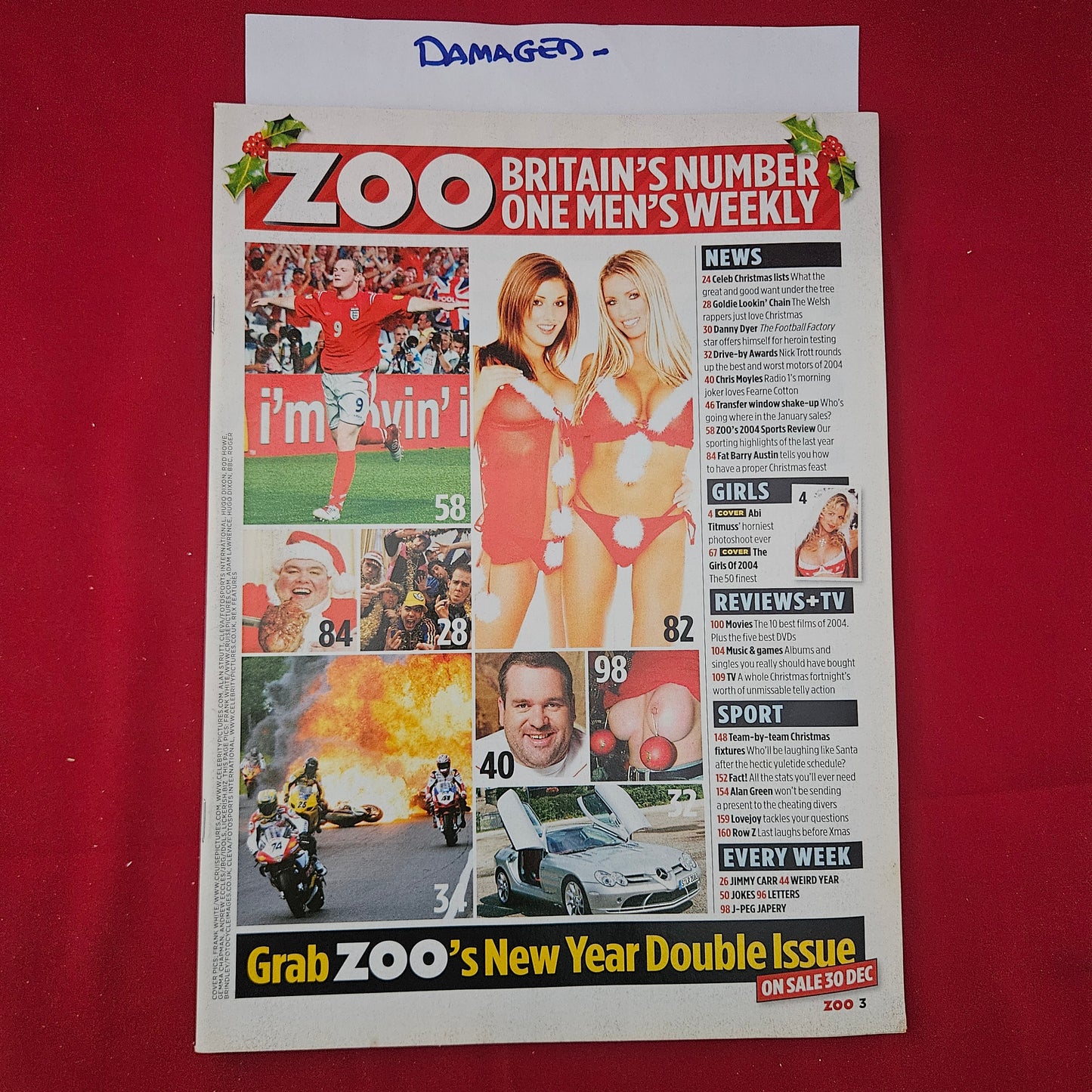 Zoo Magazine 17-30 December 2004 (1254) Abi Titmuss Jordan Lucy Pinder
